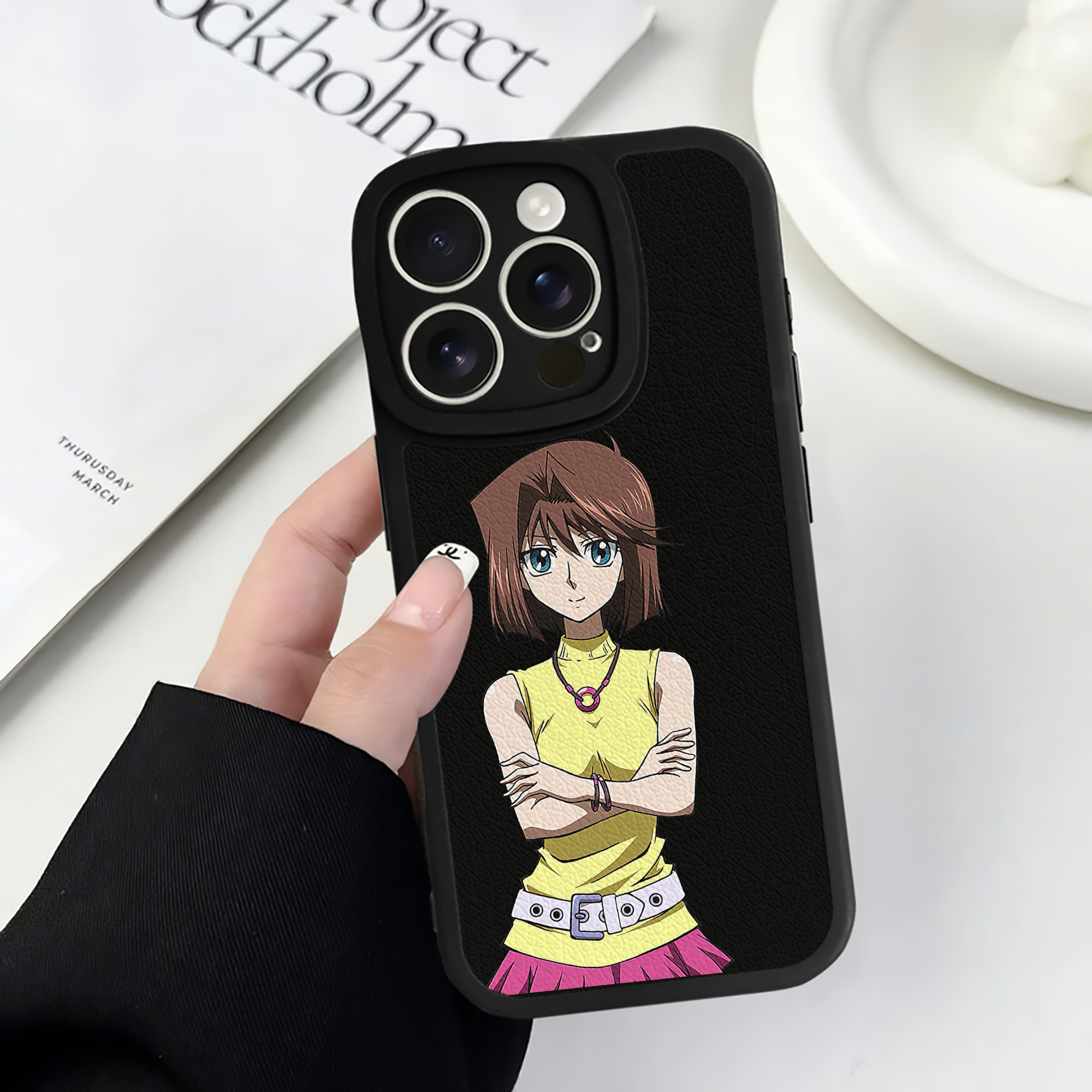 遊☆戯☆王 Yu-Gi-Oh! 【iPhone 16シリーズ対応】シリコンスマホケース（レザー調） 材質：シリコン